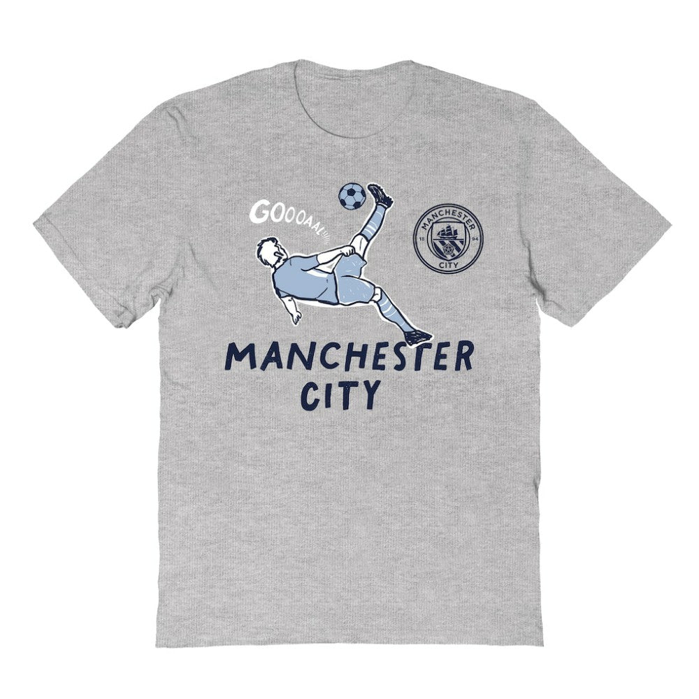 Manchester City Vive La Fete Youth Chilena Style T-Shirt Gray shop