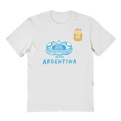 Argentina National Team Vive La Fete Youth Chilena Style T-Shirt White shop