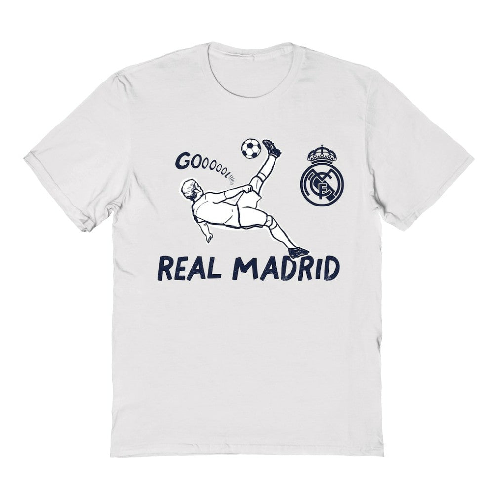 Real Madrid Vive La Fete Youth Chilena Style T-Shirt White
