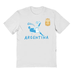 Argentina National Team Vive La Fete Youth Chilena Style T-Shirt White sale