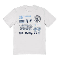 Manchester City Vive La Fete Youth Impressions Icons T-Shirt White sale