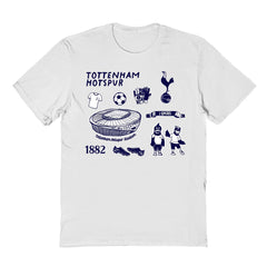 Tottenham Hotspur Vive La Fete Youth Impressions Icons T-Shirt White