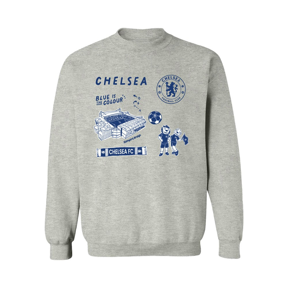 Chelsea Vive La Fete Women's Impressions Icons Sweatshirt Gray