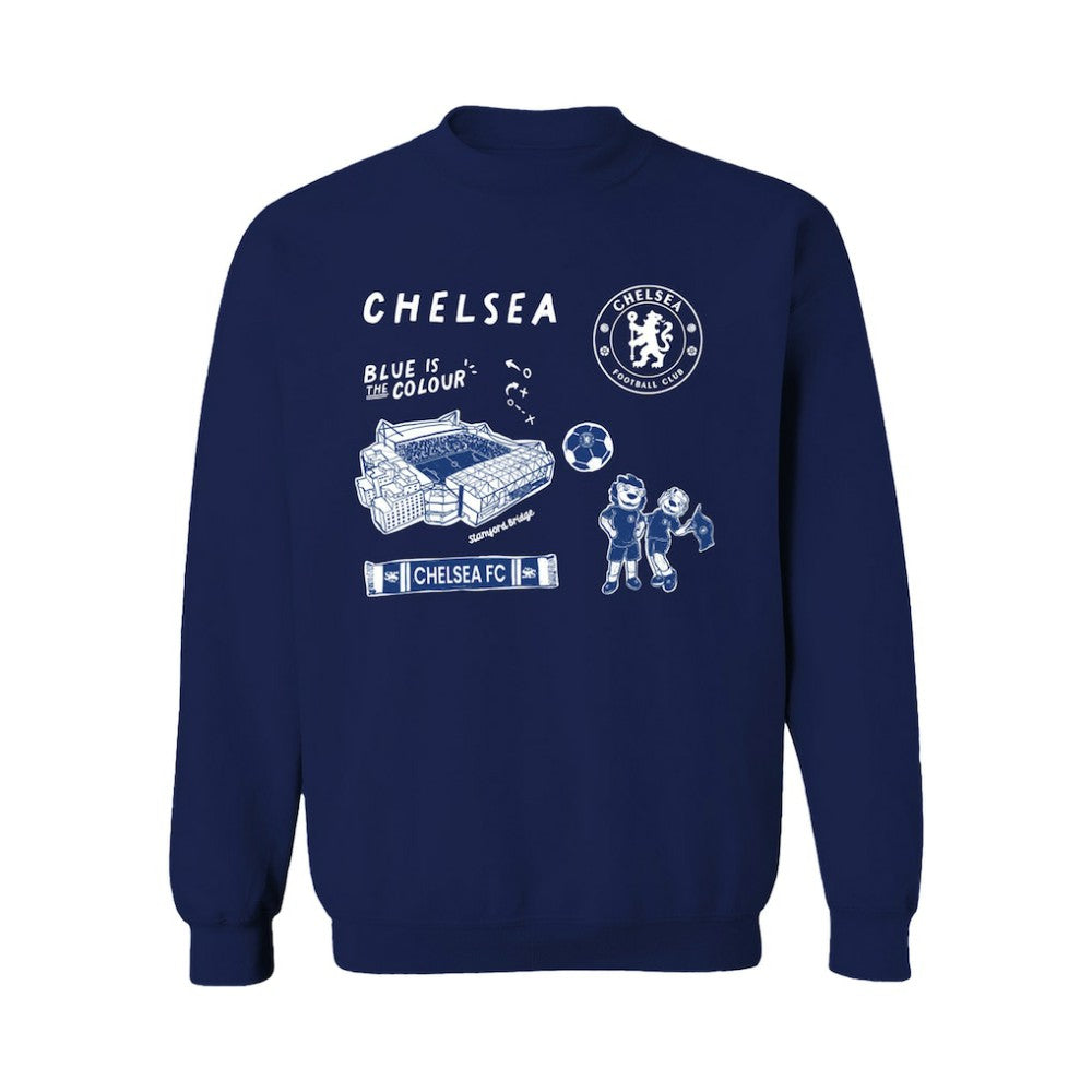 Chelsea Vive La Fete Women's Impressions Icons Sweatshirt Navy