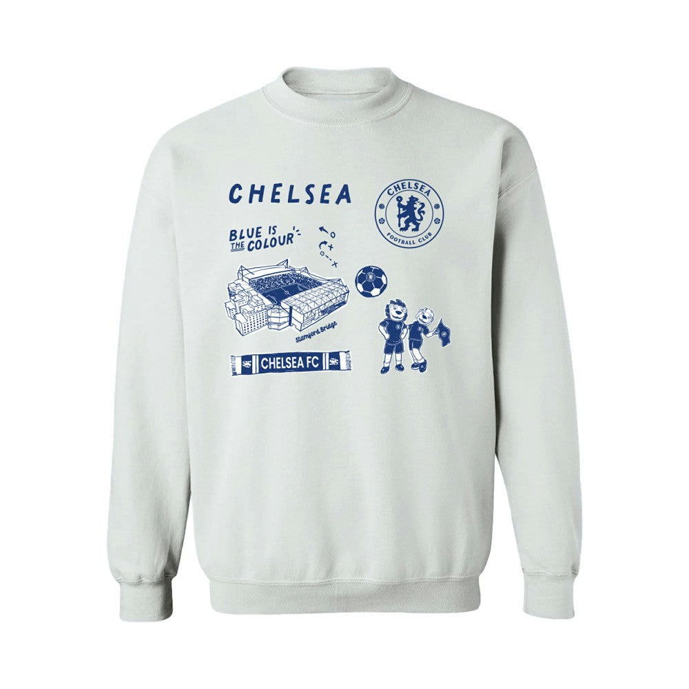 Chelsea Vive La Fete Women's Impressions Icons Sweatshirt White sale