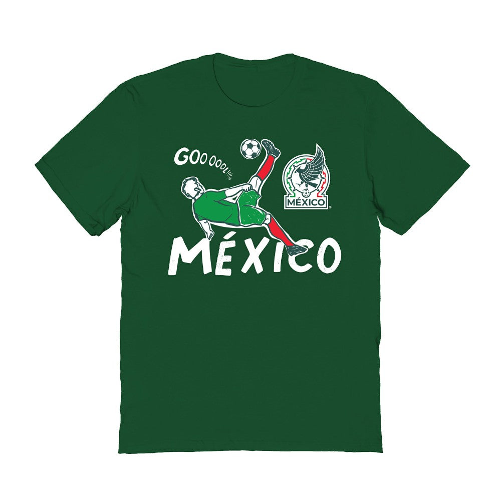 Mexico National Team Vive La Fete Women's Chilena Style T-Shirt Green