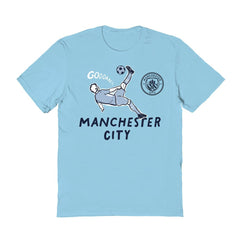 Manchester City Vive La Fete Women's Chilena Style T-Shirt Light Blue shop