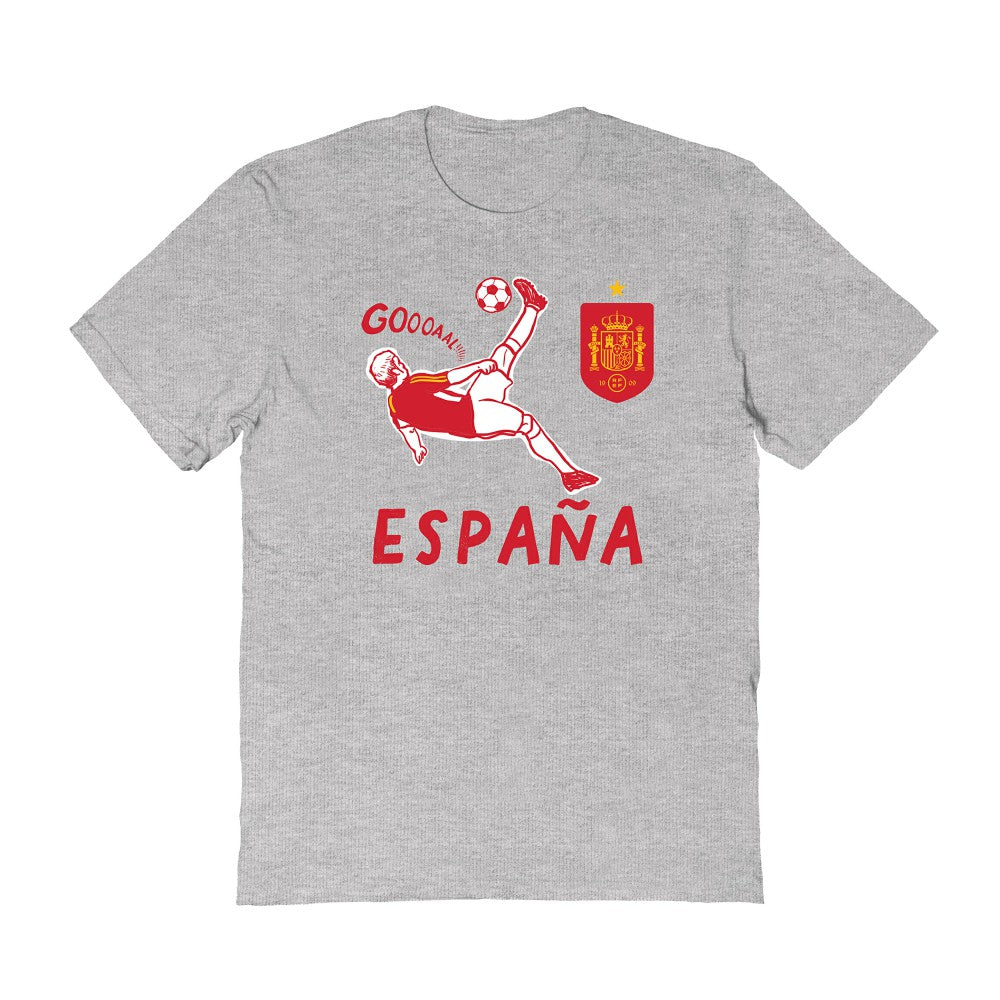 Spain National Team Vive La Fete Women's Chilena Style T-Shirt Gray