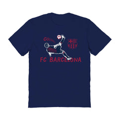 Barcelona Vive La Fete Women's Chilena Style T-Shirt Navy