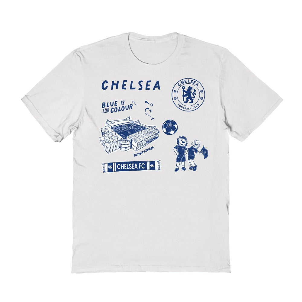 Chelsea Vive La Fete Women's Impressions Icons T-Shirt White sale
