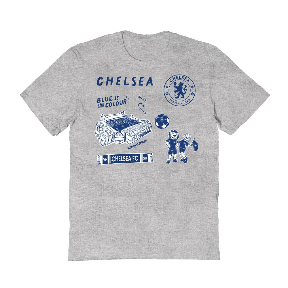 Chelsea Vive La Fete Women's Impressions Icons T-Shirt Gray shop
