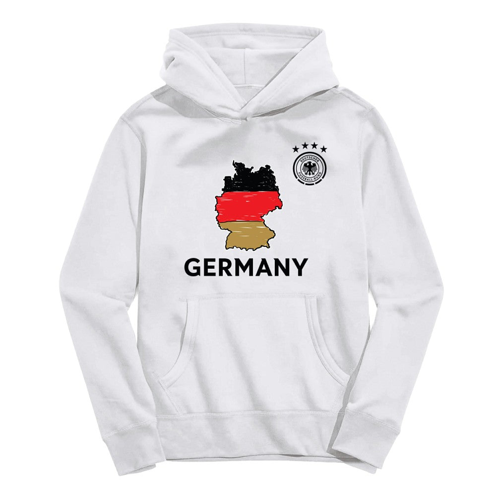 Germany National Team Vive La Fete Youth Map Style Hoodie White sale