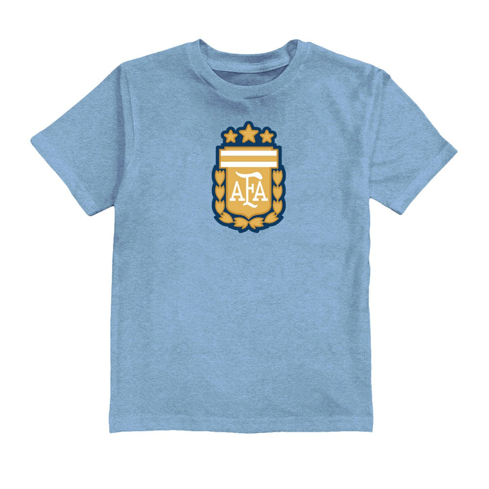 Julián Álvarez Argentina National Team Vive La Fete Youth Player Name & Number Color Badge T-Shirt Light Blue
