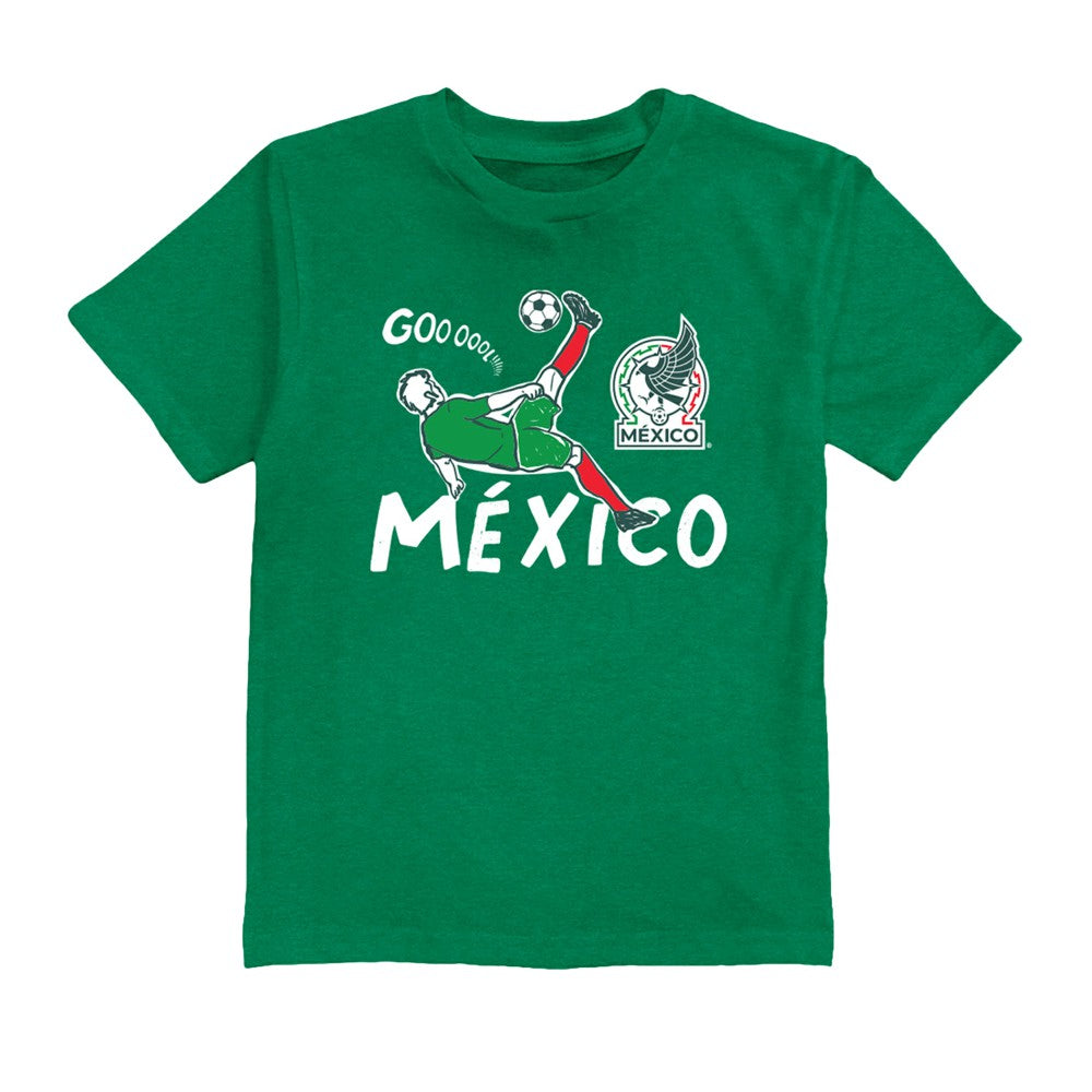 Santiago Gimenez Mexico National Team Vive La Fete Youth Player Name & Number Chilena Style T-Shirt Green