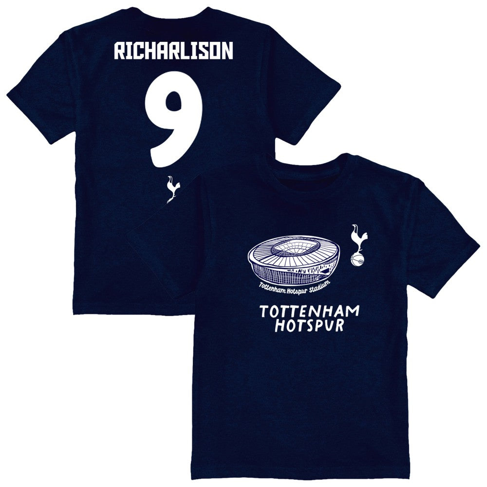Richarlison Tottenham Hotspur Vive La Fete Youth Player Name & Number Stadium Style T-Shirt Navy shop