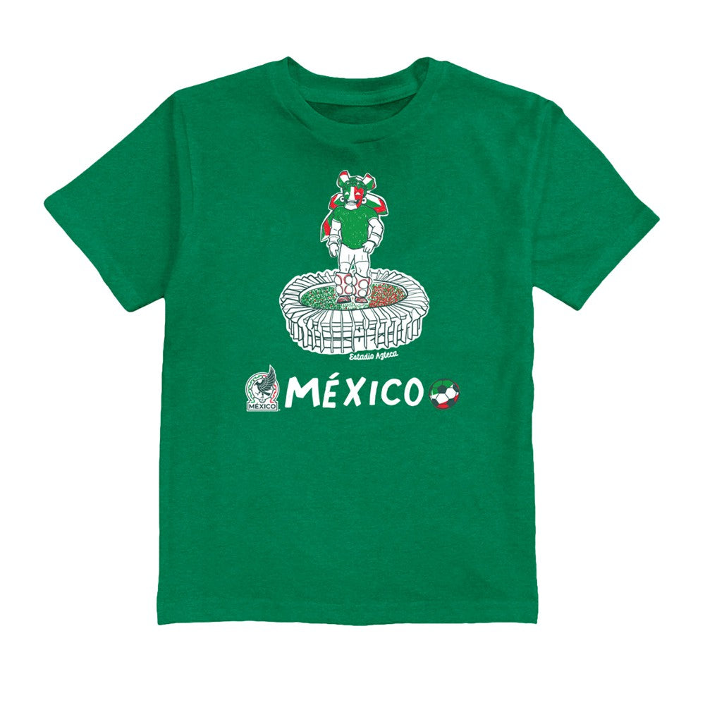 Edson Álvarez Mexico National Team Vive La Fete Youth Player Name & Number Stadium Style T-Shirt Green sale