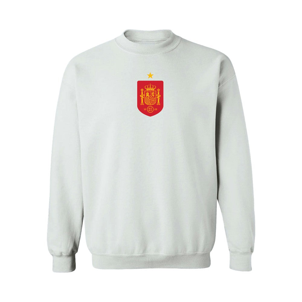 Spain National Team Vive La Fete Women's Color Badge Sweatshirt White sale