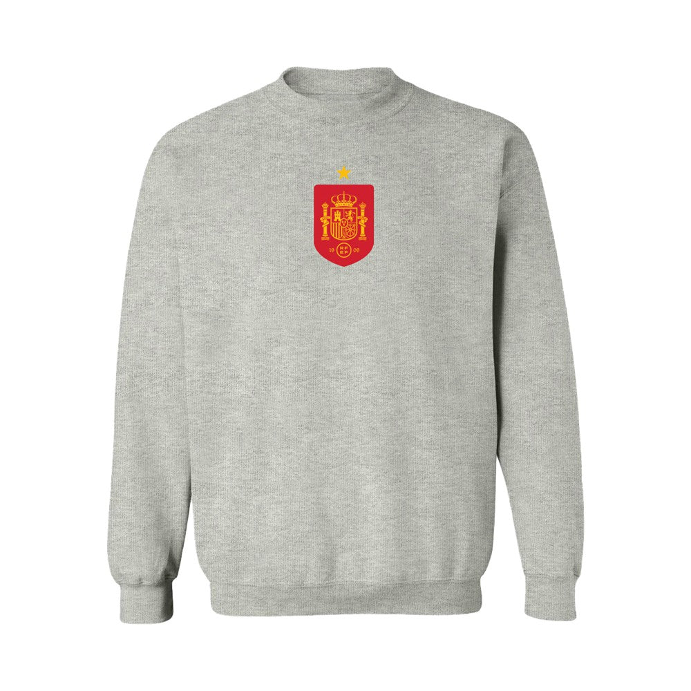 Spain National Team Vive La Fete Women's Color Badge Sweatshirt Gray sale