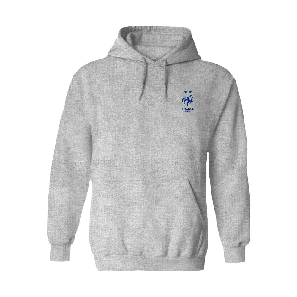 France National Team Vive La Fete Women's Color Badge Fleece Hoodie Gray