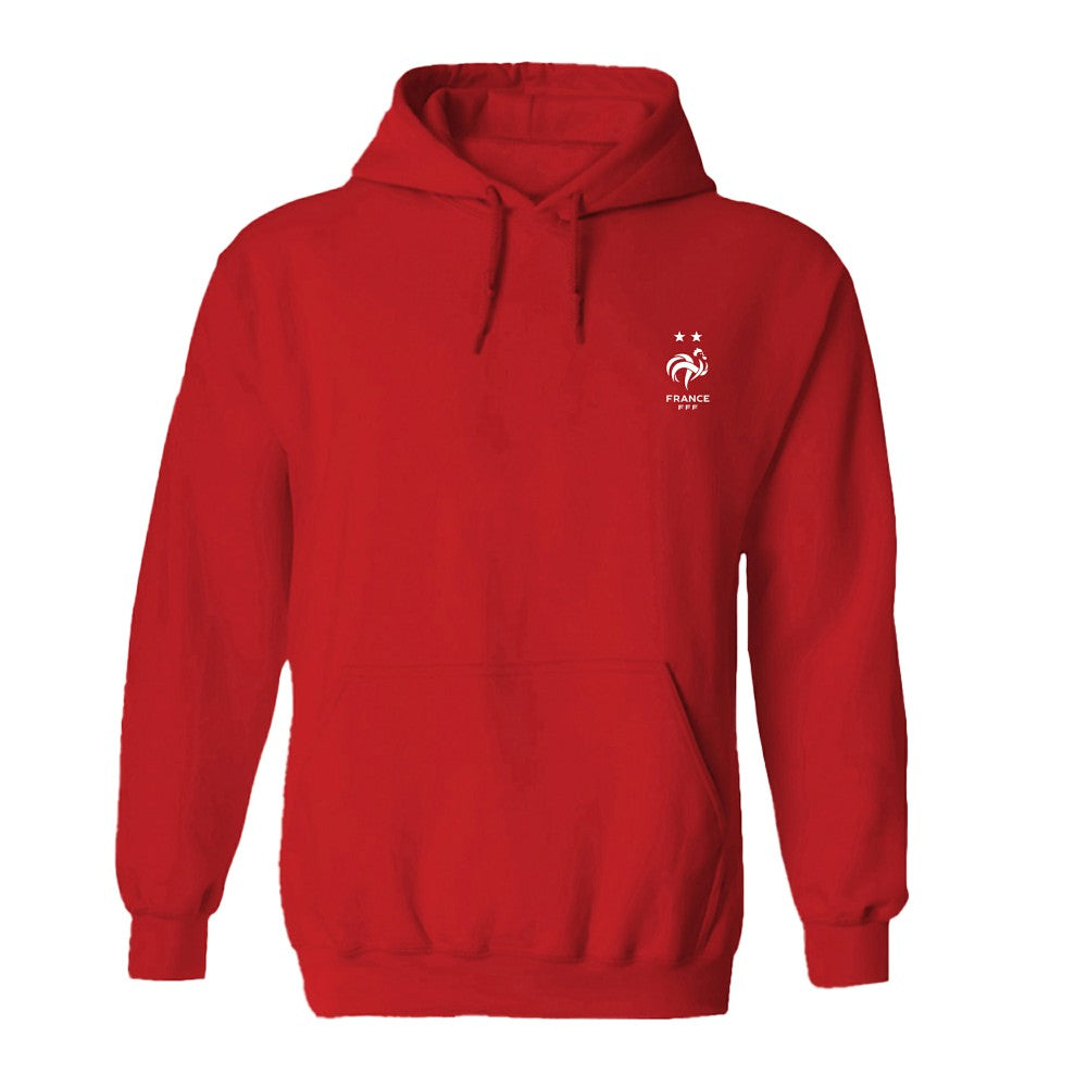 France National Team Vive La Fete Women's Color Badge Fleece Hoodie Red shop