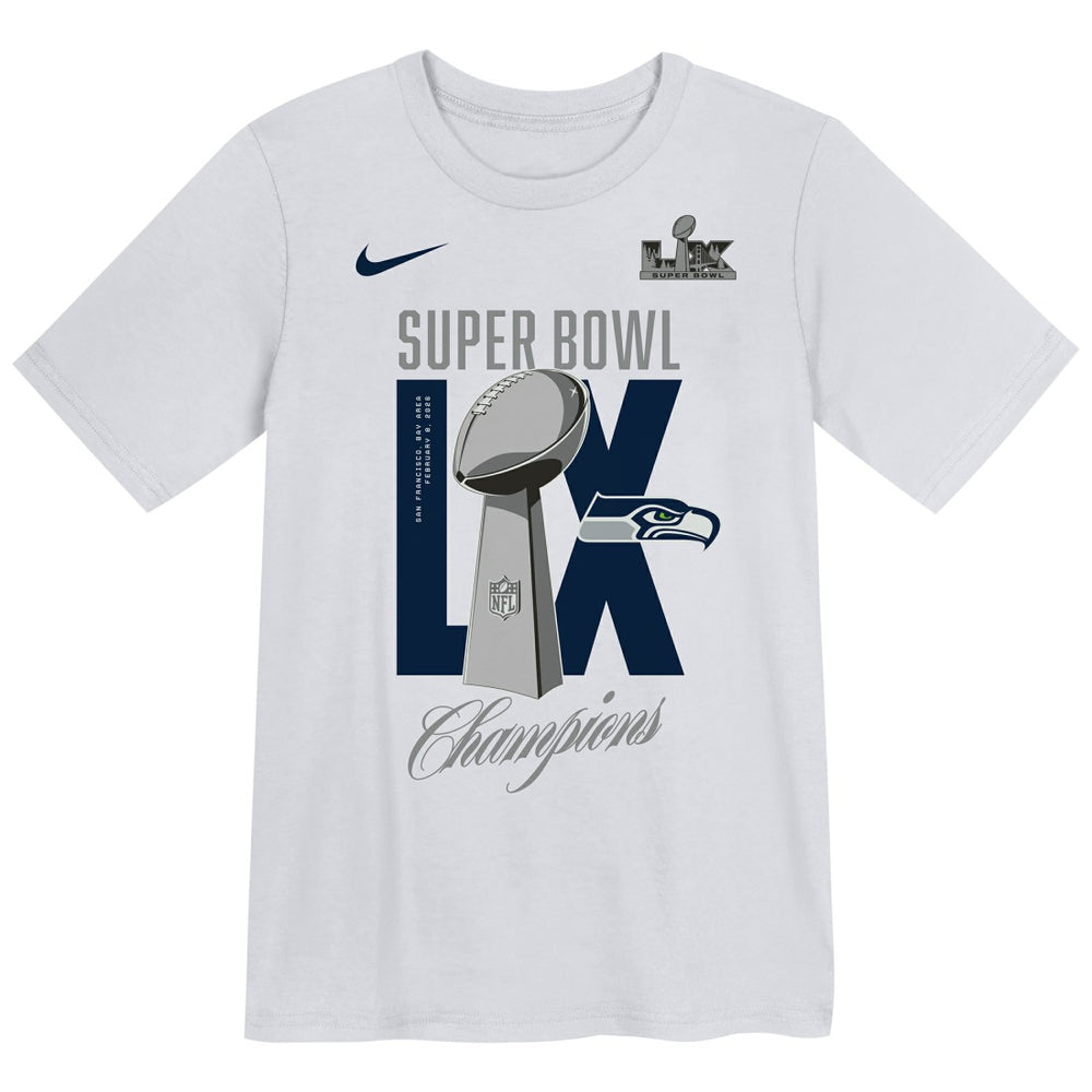 Seattle Seahawks Preschool Super Bowl LX Champions Heavy Chill T-Shirt White