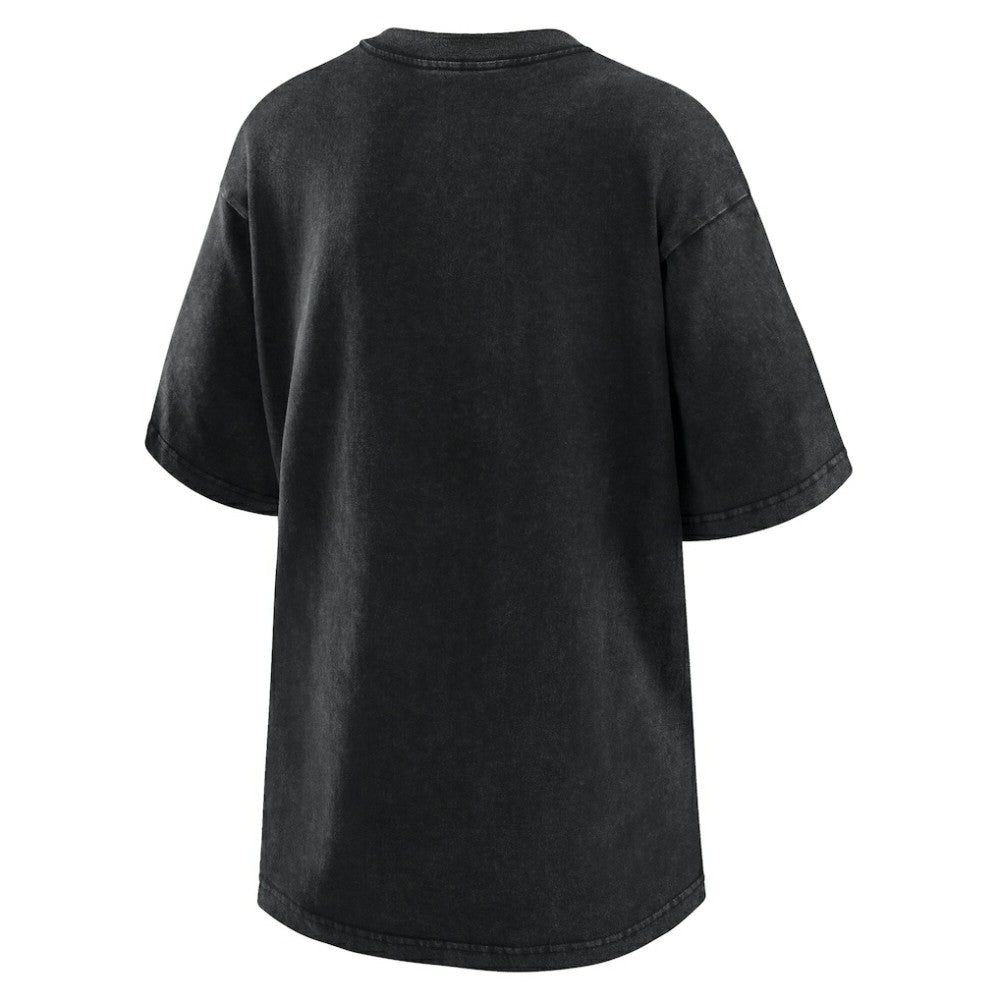 San Francisco Giants WEAR by Erin Andrews Women's Oversized Boyfriend T-Shirt - Black T-shirts