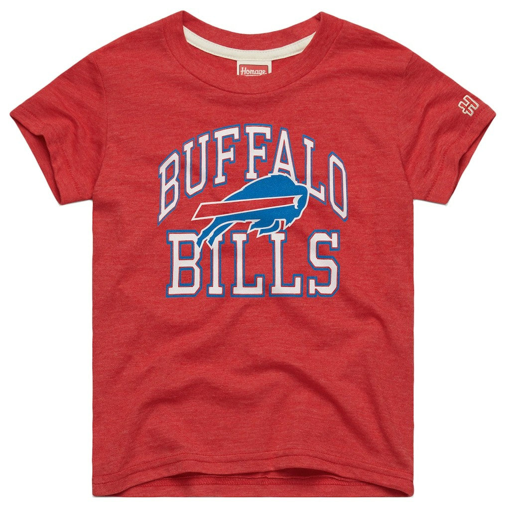 Buffalo Bills Homage Youth Arch Tri-Blend T-Shirt Red