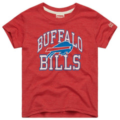 Buffalo Bills Homage Youth Arch Tri-Blend T-Shirt Red