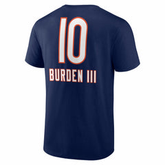 Luther Burden III Chicago Bears Team Wordmark T-Shirt Navy