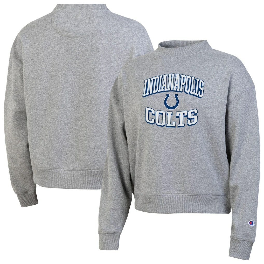 Indianapolis Colts Champion Women's Triumph Tri-Blend Sweatshirt Gray