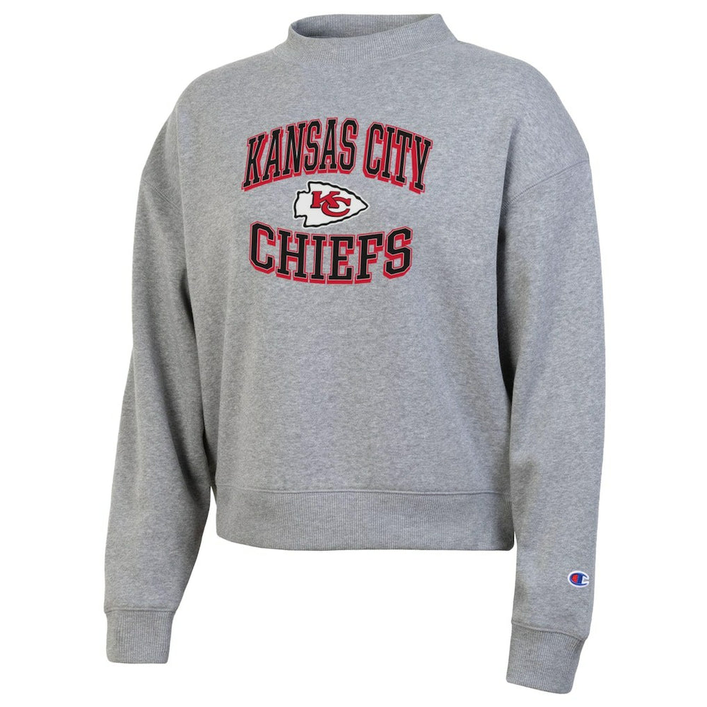 Kansas City Chiefs Champion Women's Triumph Tri-Blend Sweatshirt Gray