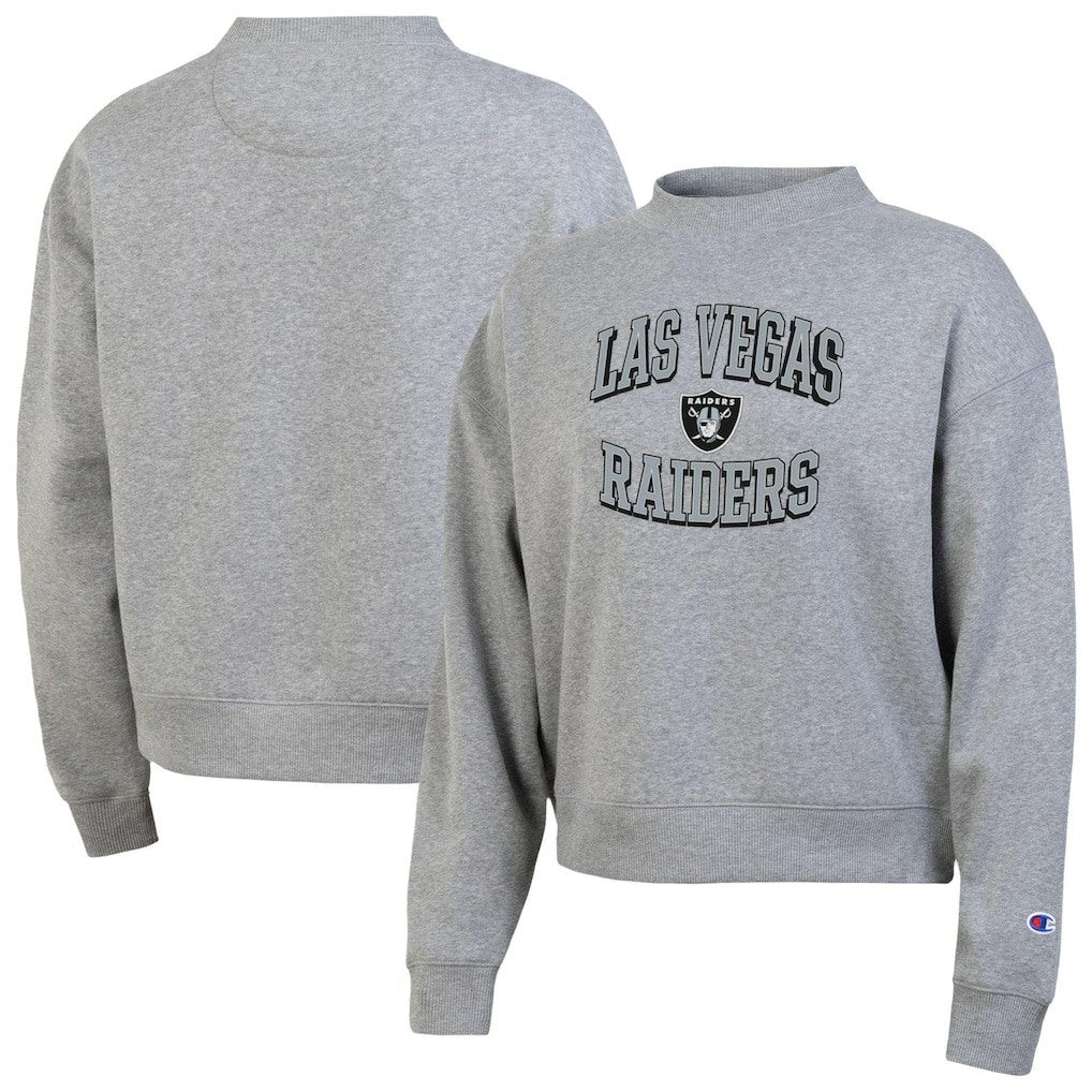 Las Vegas Raiders Champion Women's Triumph Tri-Blend Sweatshirt Gray