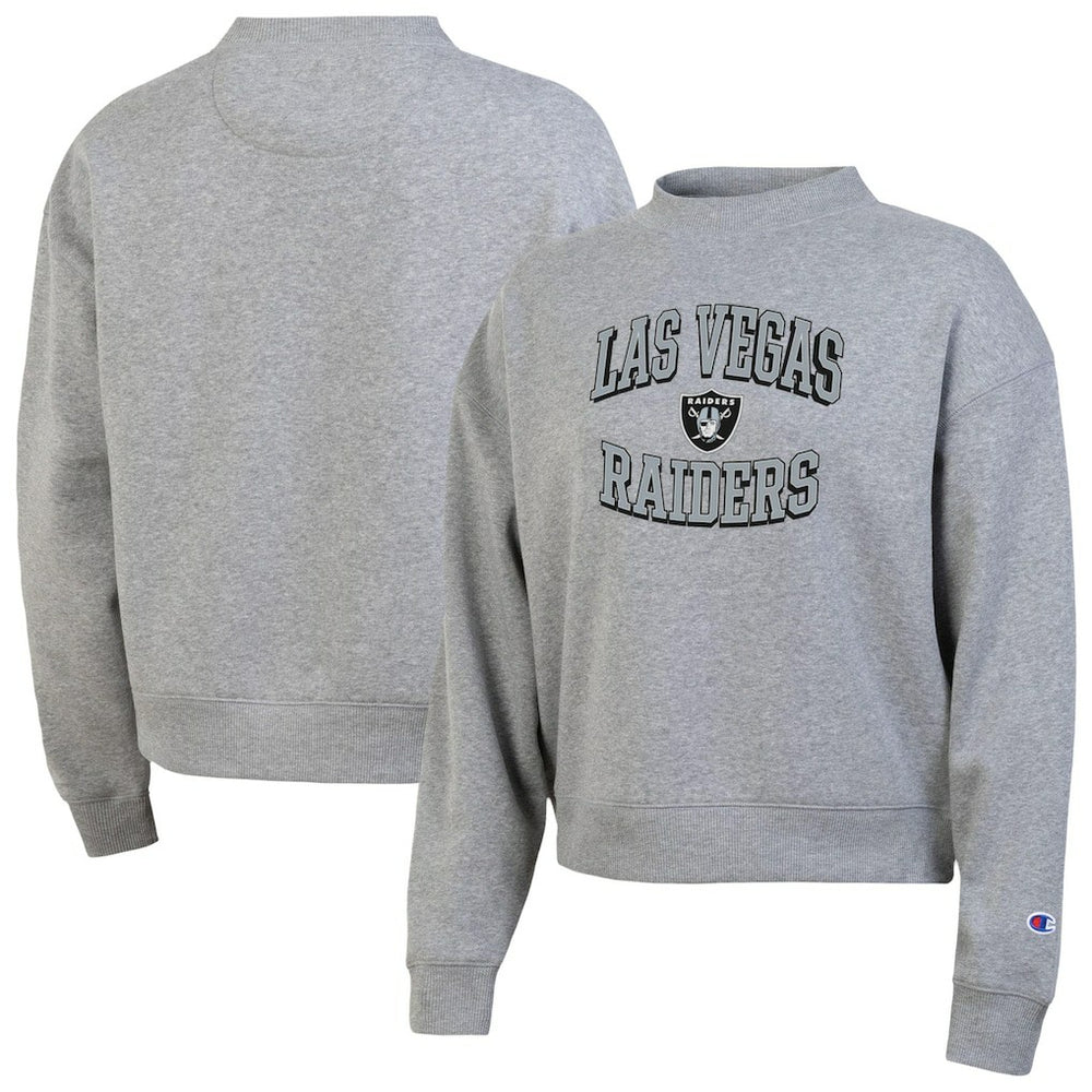 Las Vegas Raiders Champion Women's Triumph Tri-Blend Sweatshirt Gray