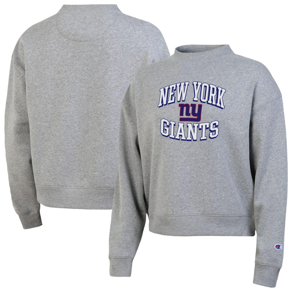 New York Giants Champion Women's Triumph Tri-Blend Sweatshirt Gray