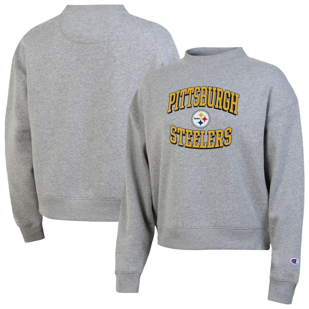 Pittsburgh Steelers Champion Women's Triumph Tri-Blend Sweatshirt Gray