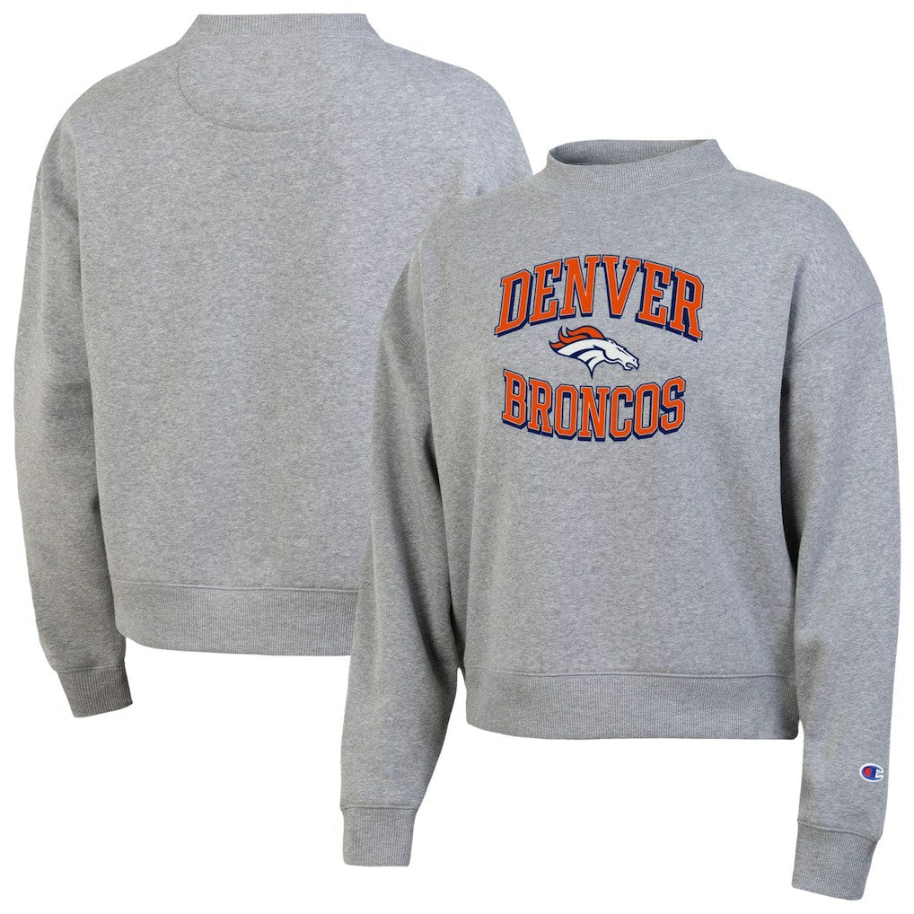 Denver Broncos Champion Women's Triumph Tri-Blend Sweatshirt Gray