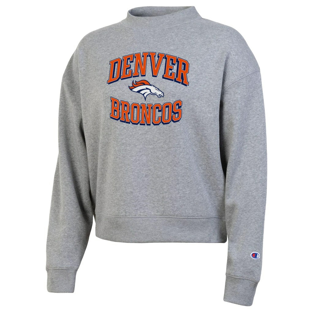 Denver Broncos Champion Women's Triumph Tri-Blend Sweatshirt Gray