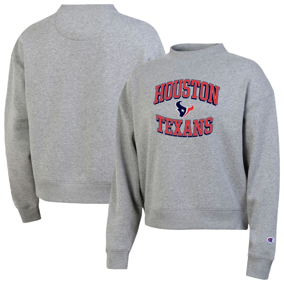 Houston Texans Champion Women's Triumph Tri-Blend Sweatshirt Gray
