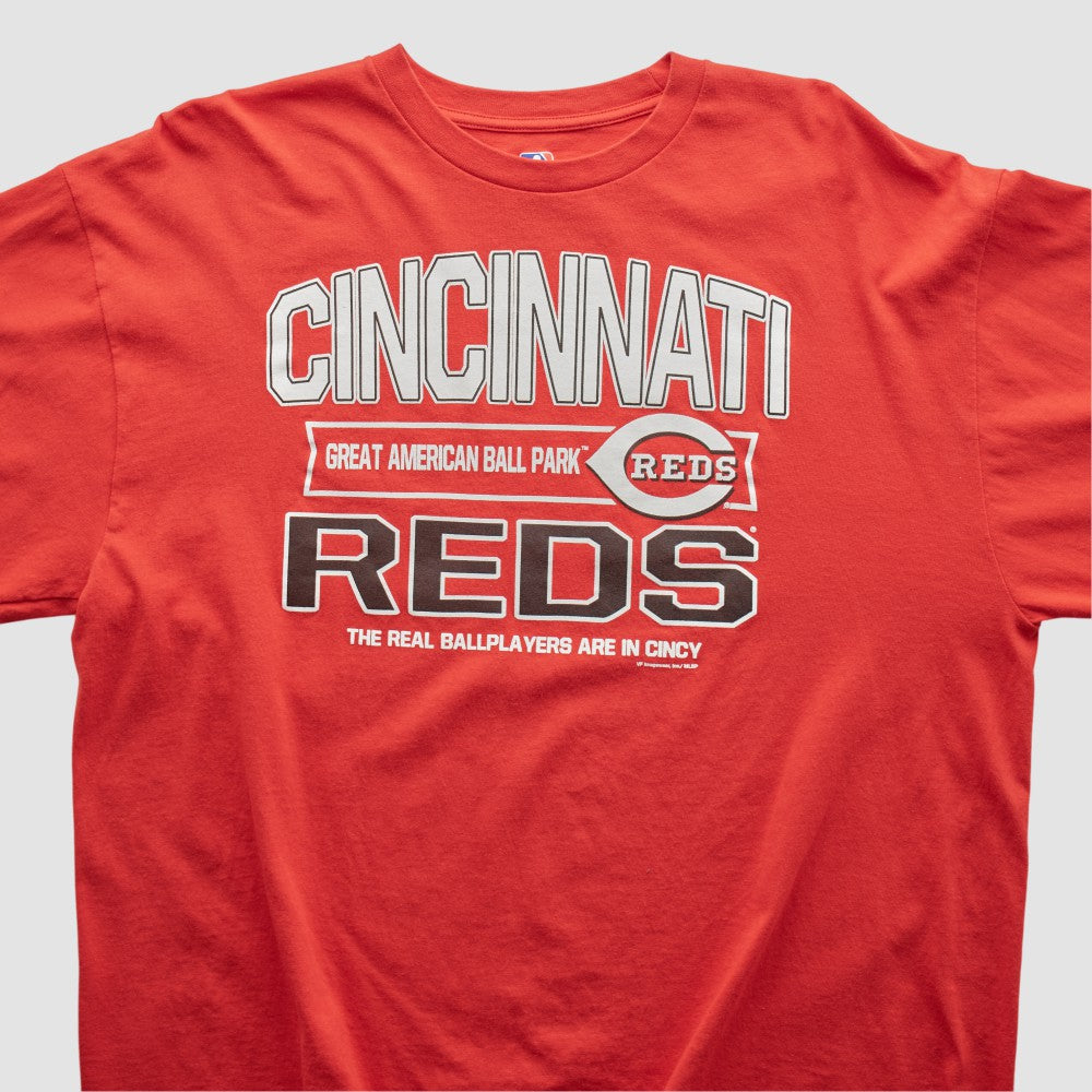 Cincinnati Reds Genuine Merchandise 2000s Long Sleeve T-shirt - Red - XL by Fanatics Real Vintage T-shirts