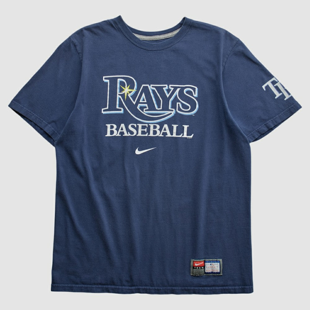 Tampa Bay Rays Nike 2010s T-shirt - Navy - S by Fanatics Real Vintage T-shirts