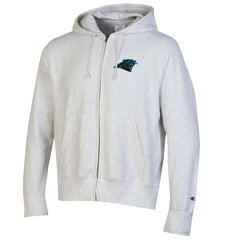 Carolina Panthers Champion Reverse Weave Full-Zip Hoodie Gray