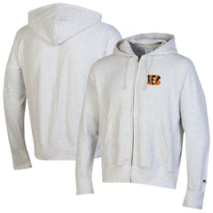 Cincinnati Bengals Champion Reverse Weave Full-Zip Hoodie Gray
