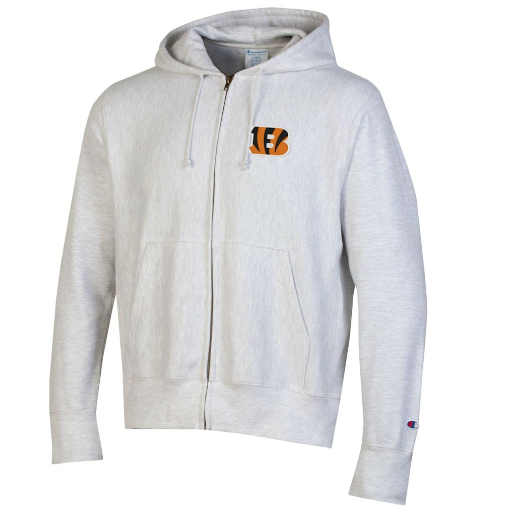 Cincinnati Bengals Champion Reverse Weave Full-Zip Hoodie Gray