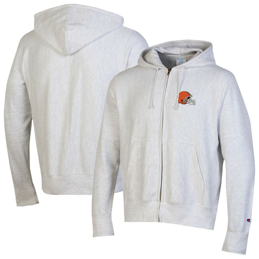 Cleveland Browns Champion Reverse Weave Full-Zip Hoodie Gray