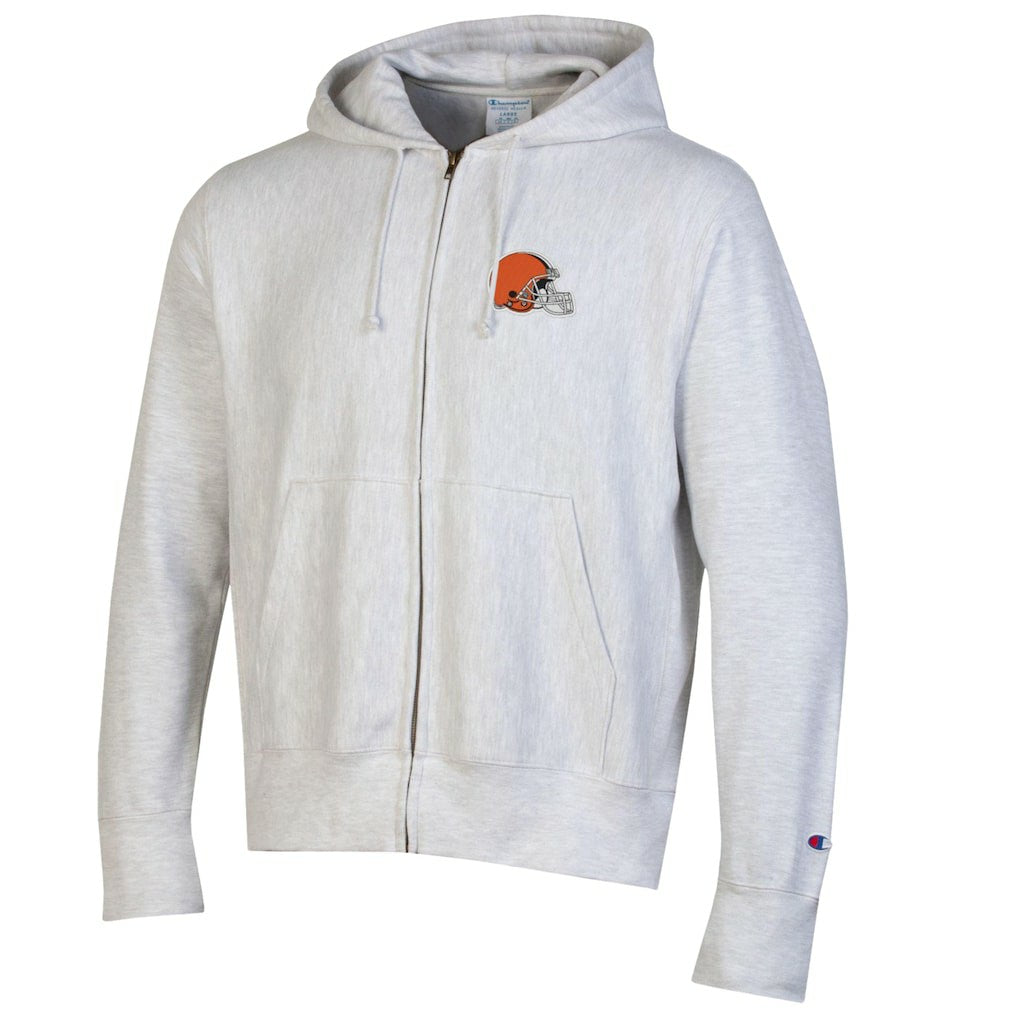 Cleveland Browns Champion Reverse Weave Full-Zip Hoodie Gray