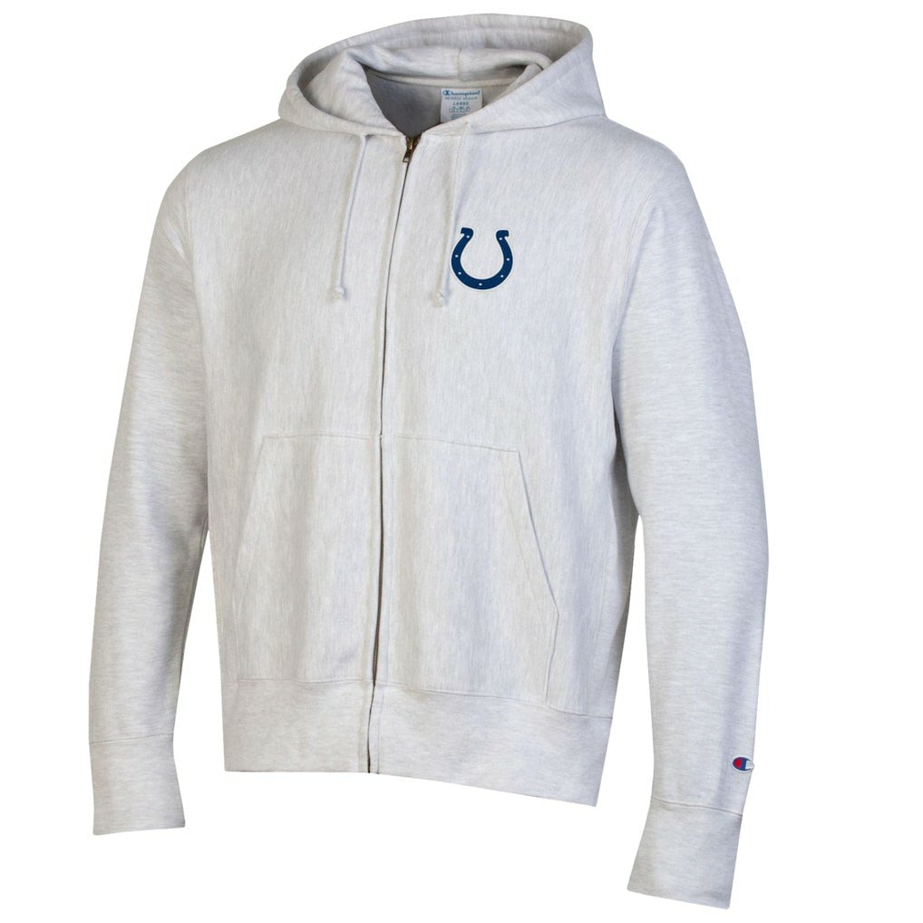 Indianapolis Colts Champion Reverse Weave Full-Zip Hoodie Gray