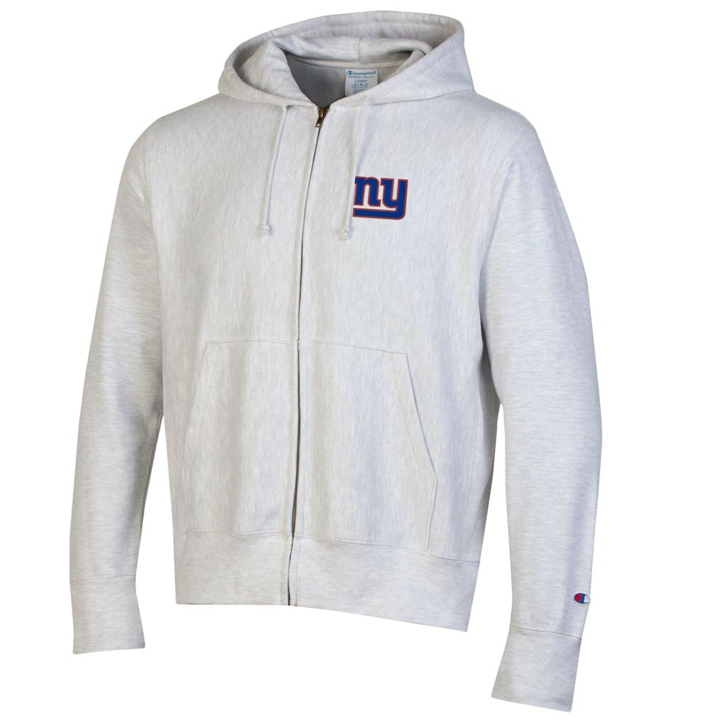 New York Giants Champion Reverse Weave Full-Zip Hoodie Gray