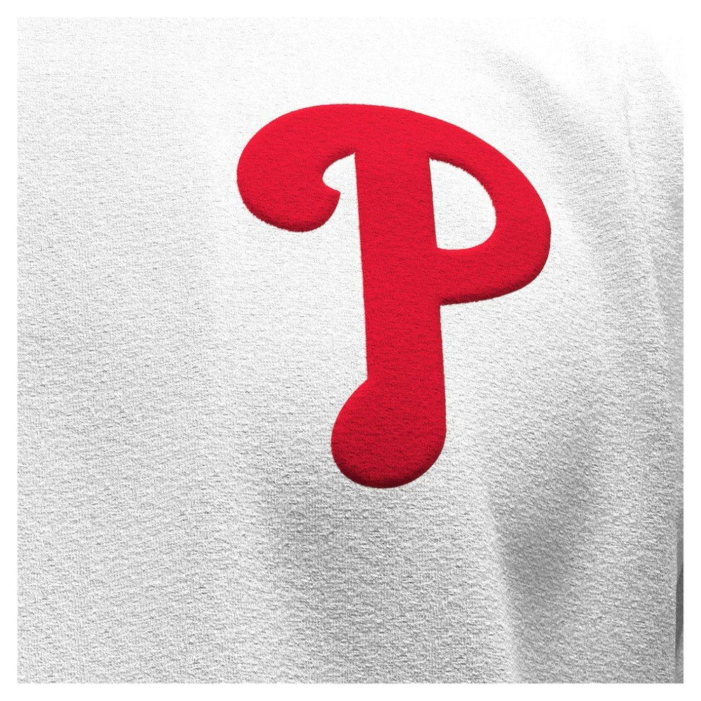 Philadelphia Phillies Fanatics Women's Baseball Stitch Spirit Jersey Long Sleeve T-Shirt - White Jerseys