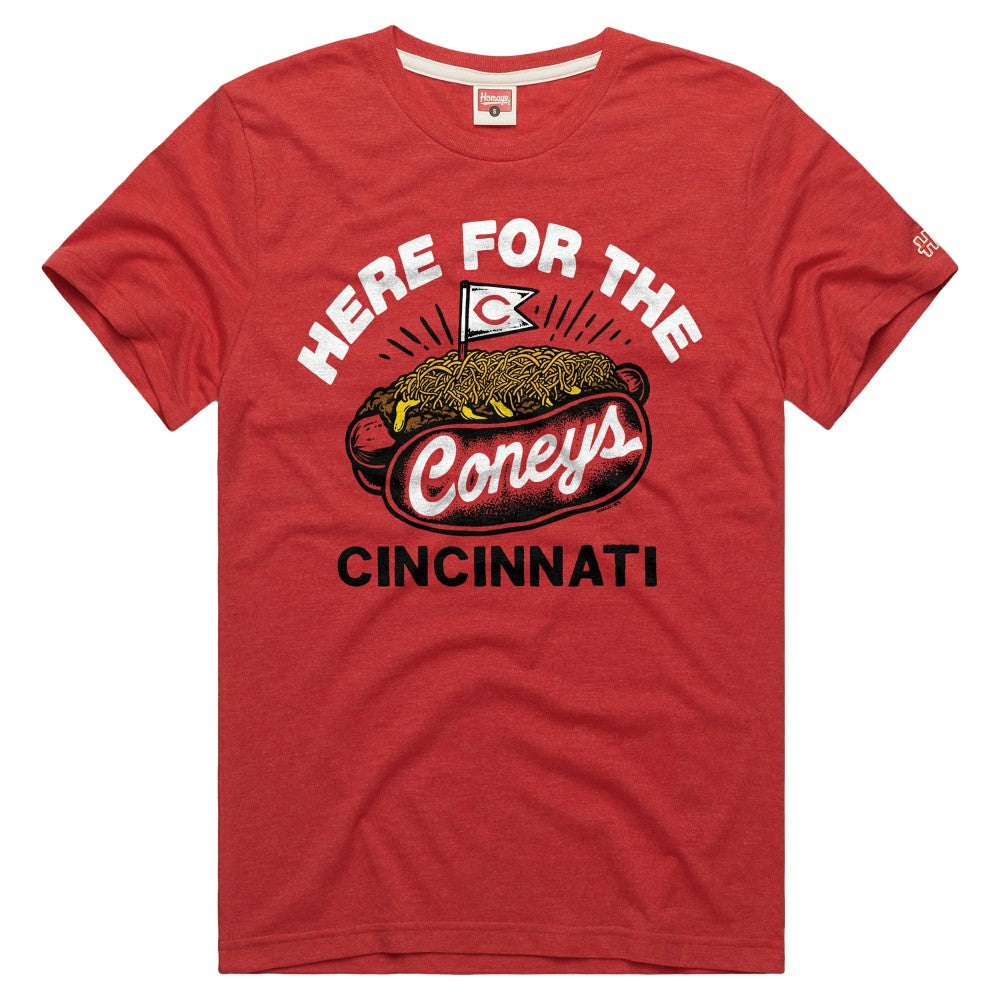 Cincinnati Reds Homage Tri-Blend Hyperlocal T-Shirt - Red T-shirts