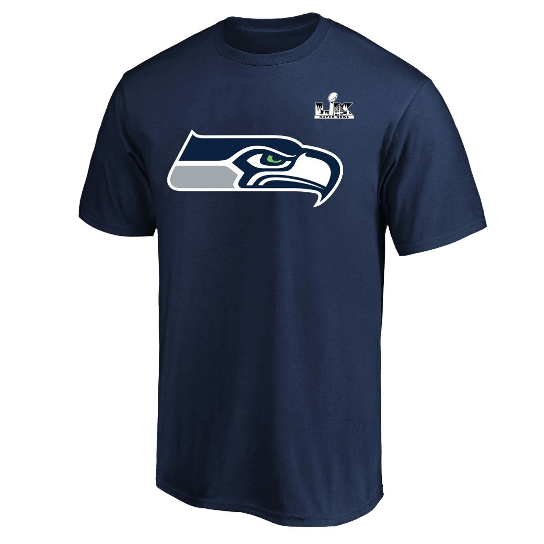 Jaxon Smith-Njigba Seattle Seahawks Super Bowl LX Patch Big & Tall Name & Number T-Shirt College Navy